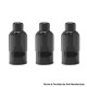 Authentic Gas Mods Mars Pod Kit Replacement Cartridge w/ 1.8ohm Coil - Black, 2.0ml (3 PCS)