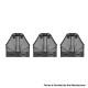 Authentic Nikola Replacement Refillable Pod Cartridge w/ 1.2ohm Coil for Delorean Pod System Kit - Gun Metal, 2ml (3 PCS)