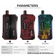 Authentic Oukitel Ravo 40W VW Box Mod Pod System Starter Kit - Deep Blue, Metal + Plastic, 0.3ohm / 1.4ohm, 10~40W, 1 x 18650