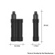 Authentic Gas Mods Mars 15W 750mAh Pod System Starter Kit - Orange, Metal + Plastic, 2ml, 1.5ohm / 1.8ohm