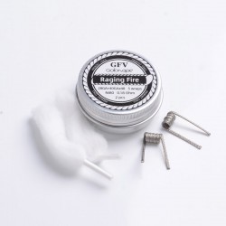 Authentic Goforvape Ni80 Raging Fire Heating Wire Pre-built Coil for RDA / RTA - 28GA + 40GA x 48, 0.18ohm (10 PCS)