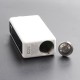 Authentic DEJAVU Neon 80W TC VW Variable Wattage Box Mod w/ Neon Atomizer Tank Kit - White, ABS, 5~80W, 1 x 18650