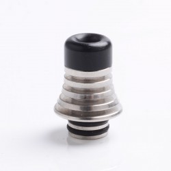 Authentic Reewape AS278S 510 Replacement Drip Tip for RDA / RTA / RDTA / Sub-Ohm Tank Atomizer - Silver + Black, 21mm