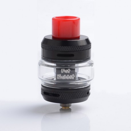 Authentic Hellvape Fat Rabbit Sub Ohm Tank Clearomizer - Black, Stainless Steel + Pyrex Glass, 2ml / 5ml, 25mm Diameter