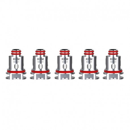 [Ships from Bonded Warehouse] Authentic SMOK Replacement MTL Mesh Coil Head for RPM40 / Fetch Mini - 0.3ohm (10~15W) (5 PCS)