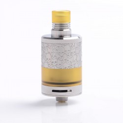 Authentic Fumytech Bdvape Precisio MTL / Middle MDL RTA Tank Atomizer - Silver Night, SS, 2.7ml, 22mm Diameter, Limited Edition