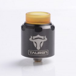 Authentic ThunderHead Creations Tauren RDA Rebuildable Dripping Atomizer w/ BF Pin - Gun Metal, Stainless Steel, 24mm Dia.