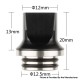 Authentic Reewape AS281T 810 Replacement Drip Tip for SMOK TFV8 / TFV12 Tank / Kennedy /Battle/Reload RDA - Yellow, Resin, 20mm