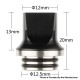 Authentic Reewape AS281T 810 Replacement Drip Tip for SMOK TFV8 / TFV12 Tank / Kennedy / Battle/Reload RDA - Black, Resin, 20mm