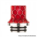 Authentic Reewape AS281TS 810 Replacement Drip Tip for SMOK TFV8 / TFV12 Tank / Kennedy /Battle/Reload RDA - Red, Resin, 20mm