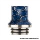 Authentic Reewape AS281TS 810 Replacement Drip Tip for SMOK TFV8 / TFV12 Tank / Kennedy /Battle/Reload RDA - Blue, Resin, 20mm