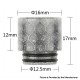 Authentic Reewape AS263CS 810 Replacement Drip Tip for SMOK TFV8 / TFV12 Tank / Kennedy /Battle/Reload RDA - Grey, Resin, 17mm