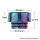 Authentic Reewape AS265 810 Replacement Drip Tip for SMOK TFV8 / TFV12 Tank /Kennedy/Battle/Reload RDA - Green Blue, Resin, 12mm