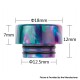 Authentic Reewape AS265 810 Replacement Drip Tip for SMOK TFV8 / TFV12 Tank /Kennedy/Battle/Reload RDA - Blue White, Resin, 12mm