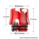 Authentic Reewape AS268 810 Replacement Drip Tip for SMOK TFV8 /TFV12 Tank/Kennedy/Battle/Reload RDA - Red White, Resin, 17.5mm