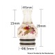 Authentic Reewape AS271 510 Replacement Drip Tip for RDA / RTA / RDTA / Sub-Ohm Tank Atomizer - Transparent Red, Resin, 20mm