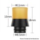 Authentic Reewape AS279 510 Replacement Drip Tip for RDA / RTA / RDTA / Sub-Ohm Tank Atomizer - Brown Black, Resin, 18mm