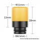Authentic Reewape AS280 510 Replacement Drip Tip for RDA / RTA / RDTA / Sub-Ohm Tank Atomizer - Brown Black, Resin, 18mm