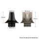 Authentic Reewape AS281 510 Replacement Drip Tip for RDA / RTA / RDTA / Sub-Ohm Tank Atomizer - Grey, Resin, 17mm