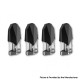 Authentic OVNS Saber II Pod Kit Replacement Cartridge w/ 1.4ohm Coil - Black + Transparent, PCTG, 1.5ml (4 PCS)