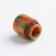 Authentic Reewape AS116 810 Drip Tip for SMOK TFV8 / TFV12 Tank / Kennedy / Battle / CSMNT Cosmonaut /Reload RDA - Yellow, Resin