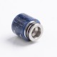 Authentic Reewape AS272 Changeable 810-510 Drip Tip w/ Anti Spit SS Mesh Sheet for RDA / SMOK TFV8 - Blue, Resin, 18mm