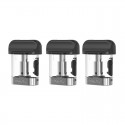 Authentic SMOKTech SMOK Mico Pod Kit Replacement Cartridge w/ 1.4ohm Ceramic Coil - Black + Transparent, 1.7ml (3 PCS)