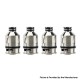 Authentic OneVape Mace DM Replacement DTL Dual Mesh Coil Head for Mace Pod Kit / Cartridge - Silver, 0.3ohm (Best: 45W) (4 PCS)