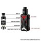 Authentic Rincoe Mechman Nano 90W Box Mod w/ Metis RDA Kit - Philippines Flag, PC + Leather + SS + Aluminum, 1 x 18650