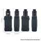 Authentic Rincoe Mechman Nano 90W Box Mod w/ Metis RDA Kit - Full Black, PC + Leather + SS + Aluminum, 1 x 18650