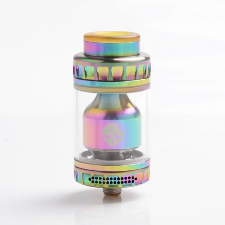 Authentic Dovpo Blotto RTA Rebuildable Tank Atomizer - Rainbow, Stainles Steel + Glass, 2ml / 6ml, 26mm Diameter