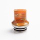 Authentic Reewape AS281TS 810 Replacement Drip Tip for SMOK TFV8 / TFV12 Tank / Kennedy /Battle/Reload RDA - Yellow, Resin, 20mm