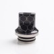 Authentic Reewape AS281TS 810 Replacement Drip Tip for SMOK TFV8 / TFV12 Tank / Kennedy /Battle/Reload RDA - Black, Resin, 20mm
