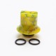 Authentic Reewape AS281S 510 Replacement Drip Tip for RDA / RTA / RDTA / Sub-Ohm Tank Atomizer - Yellow, Resin, 18mm