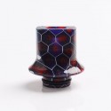 Authentic Reewape AS281S 510 Replacement Drip Tip for RDA / RTA / RDTA / Sub-Ohm Tank Atomizer - Purple Red, Resin, 18mm