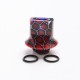 Authentic Reewape AS281S 510 Replacement Drip Tip for RDA / RTA / RDTA / Sub-Ohm Tank Atomizer - Purple Red, Resin, 18mm