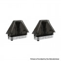 Authentic HorizonTech Adamats Pod Kit Replacement Cartridge w/ 1.0ohm NS Round Wire - Black, 3.5ml (2 PCS)