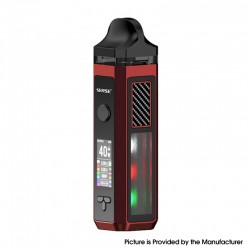 Authentic Sense Herakles 40W 1500mAh VW Pod Mod Hybrid AIO System Starter Kit - Prism Red, Zinc Alloy + PC, 6ml, 5~40W