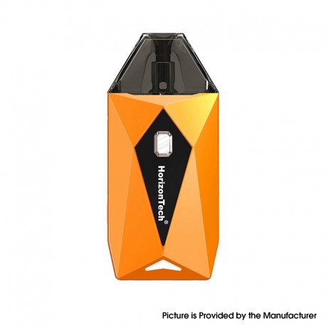 Authentic HorizonTech Adamats 930mAh Pod System Starter Kit - Fluorescent Orange, Metal + Plastic, 0.6 / 1.0ohm, 2ml /3.5ml