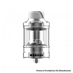 Authentic Dovpo The Ohmage Sub Ohm Tank Atomizer w/ 4 Spare Coils - Silver, SS + Quartz Glass, 2ml / 5.5ml, 26.5mm Diameter