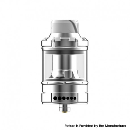 Authentic Dovpo The Ohmage Sub Ohm Tank Atomizer w/ 4 Spare Coils - Silver, SS + Quartz Glass, 2ml / 5.5ml, 26.5mm Diameter