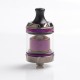 Authentic Hellvape MD MTL RTA Rebuildable Tank Atomizer - Gunmetal & Purple, Stainless Steel + Pyrex Glass, 2ml / 4ml, 24mm Dia.