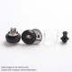 Authentic Hellvape MD MTL RTA Rebuildable Tank Atomizer - Gunmetal, Stainless Steel + Pyrex Glass, 2ml / 4ml, 24mm Diameter