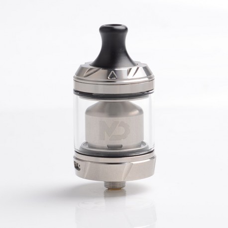 Authentic Hellvape MD MTL RTA Rebuildable Tank Atomizer - SS, Stainless Steel + Pyrex Glass, 2ml / 4ml, 24mm Diameter