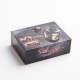 Authentic Hellvape MD MTL RTA Rebuildable Tank Atomizer - Black, Stainless Steel + Pyrex Glass, 2ml / 4ml, 24mm Diameter