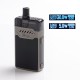 Authentic Hellvape GRIMM 30W 1200mAh VW Box Mod Pod System Starter Kit - Gun Metal, Zinc Alloy + PCTG, 3ml, 0.7 / 1.2ohm, 5~30W