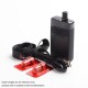 Authentic Hellvape GRIMM 30W 1200mAh VW Box Mod Pod System Starter Kit - Red Carbon Fiber, 3ml, 0.7ohm / 1.2ohm, 5~30W