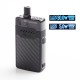 Authentic Hellvape GRIMM 30W 1200mAh VW Box Mod Pod System Starter Kit - Black Carbon Fiber, 3ml, 0.7ohm / 1.2ohm, 5~30W