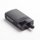 Authentic Hellvape GRIMM 30W 1200mAh VW Box Mod Pod System Starter Kit - Black Carbon Fiber, 3ml, 0.7ohm / 1.2ohm, 5~30W