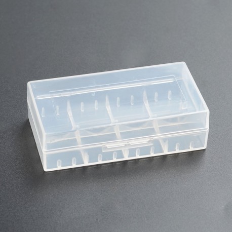 [Ships from Bonded Warehouse] Clear Battery Protected Case for 18650 / 18500 / 18350 / 16340 / CR123A - Transparent, PC